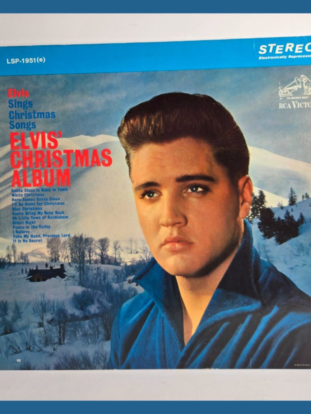 ELVIS PRESLEY LSP-1951(e) SINGS CHRISTMAS SONGS LP RECORD ALBUM